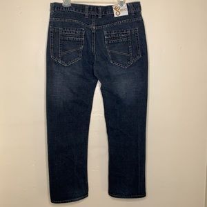 JEAN STATION 5 Pocket Inky Color Straight Leg Denim Jeans, 34X30